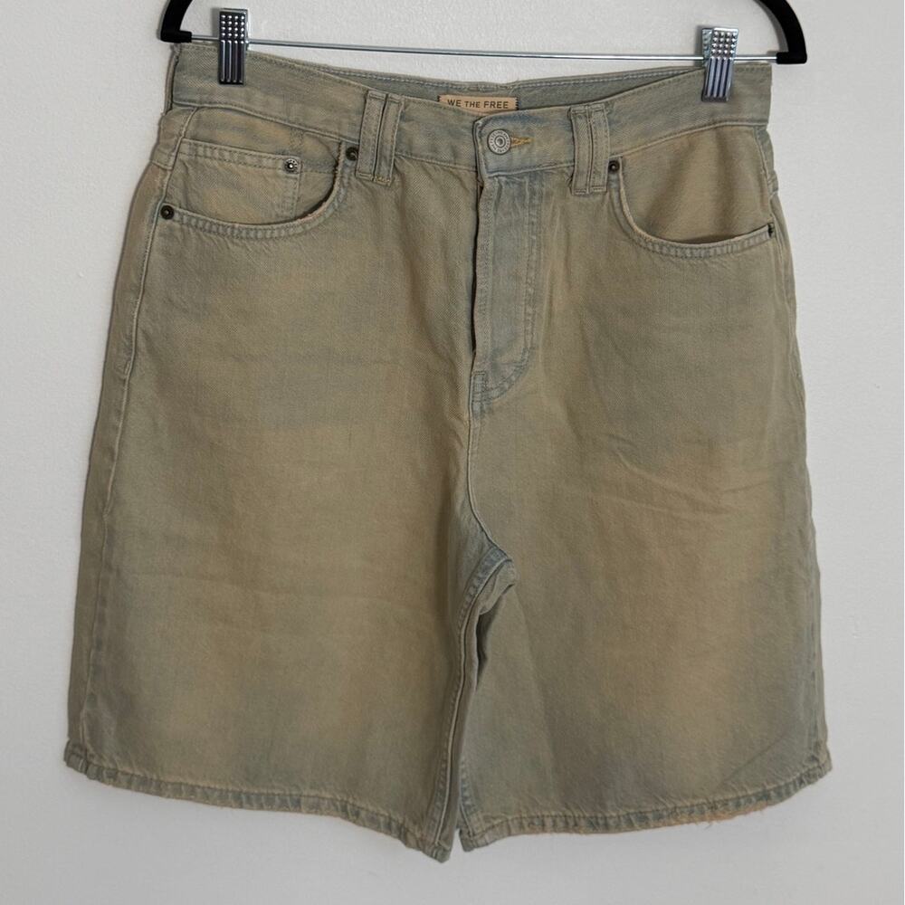 Free People We The Free Montana Loose Fit Denim Jean shorts size 27 NWOT